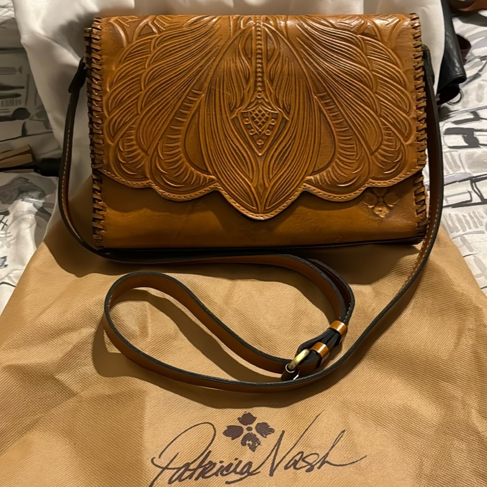 Patricia Nash Sarola Cross Body Bag Purse EUC